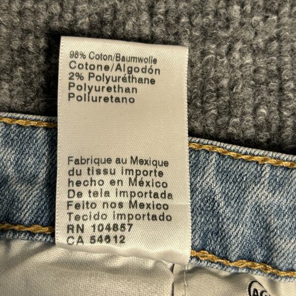 AG Adriano Goldschmied Jeans Womens 30 R Blue Legging Ankle Super Skinny Raw Hem - Picture 8 of 16